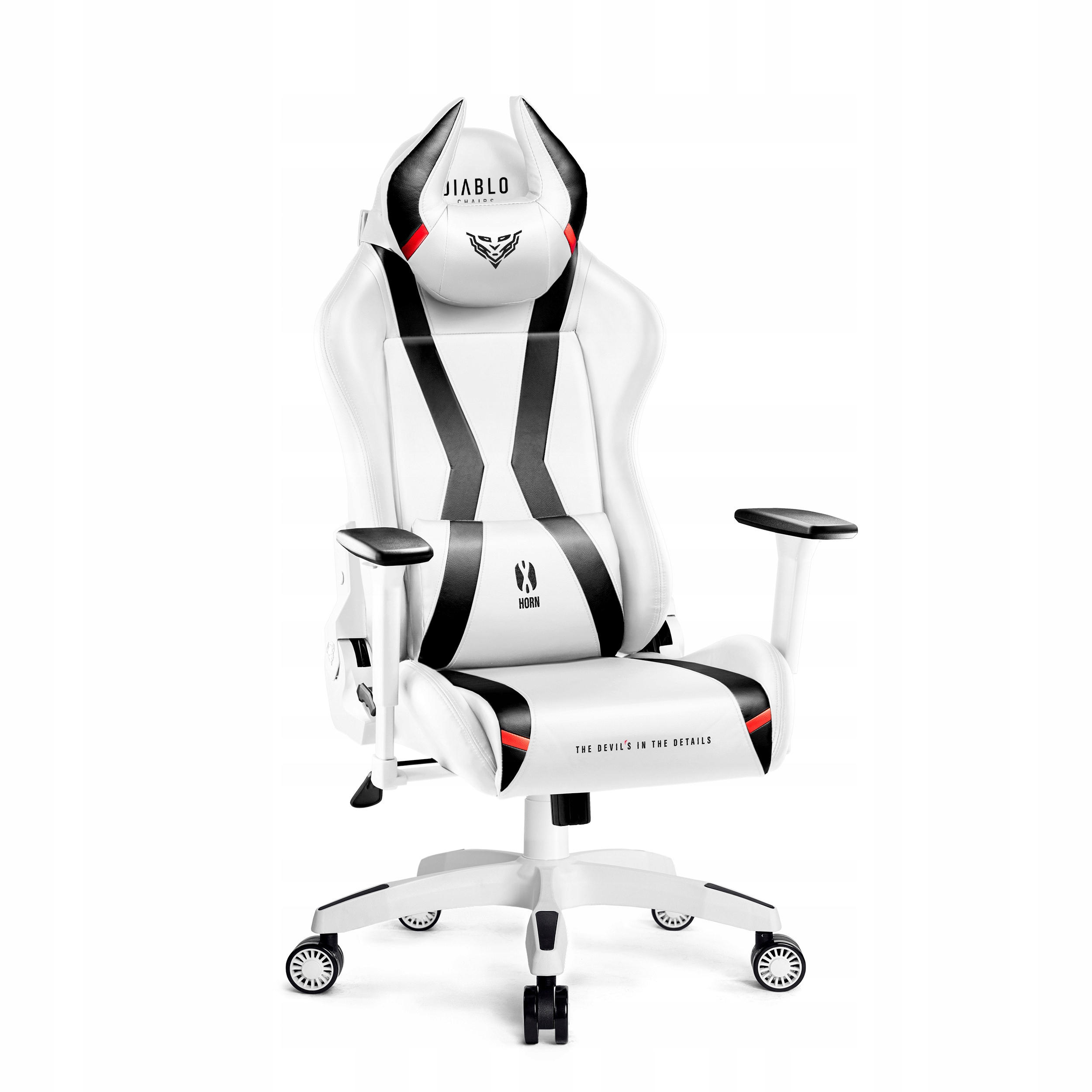 Otočné kreslo Diablo Chairs, biele